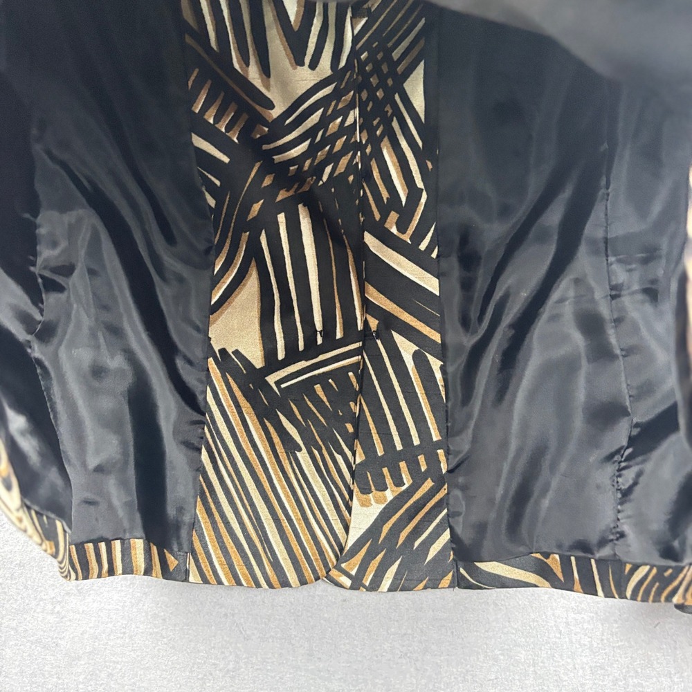 Evan-Picone Blazer Womens 12 Abstract Print Three Button Jacket Artistic - Picture 4 of 9